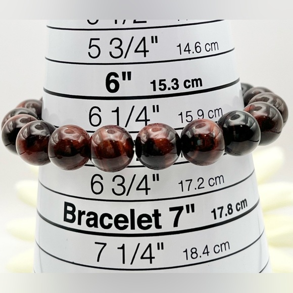 RED TIGER EYE BRACELET - Picture 2 of 7